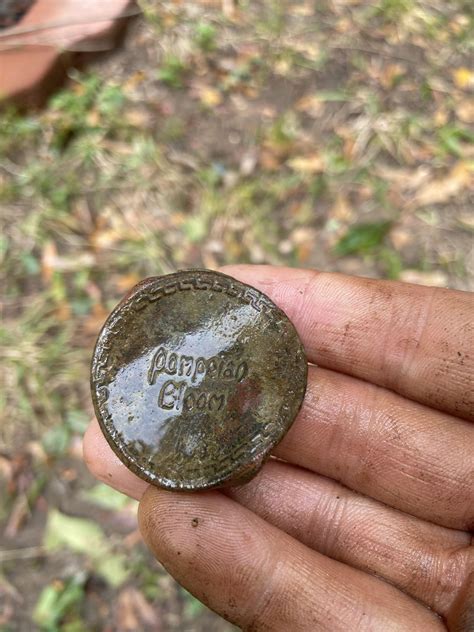 metal detecting 1920s house|Cool find while detecting my backyard. House built in 1920s.